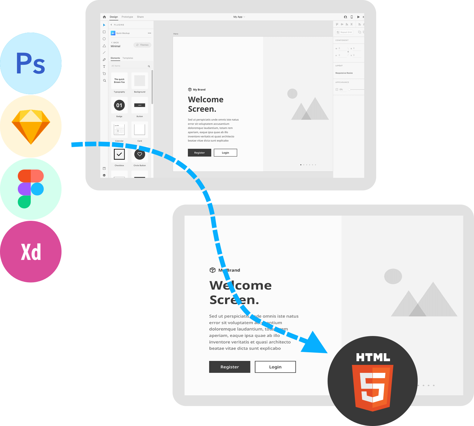 design to html