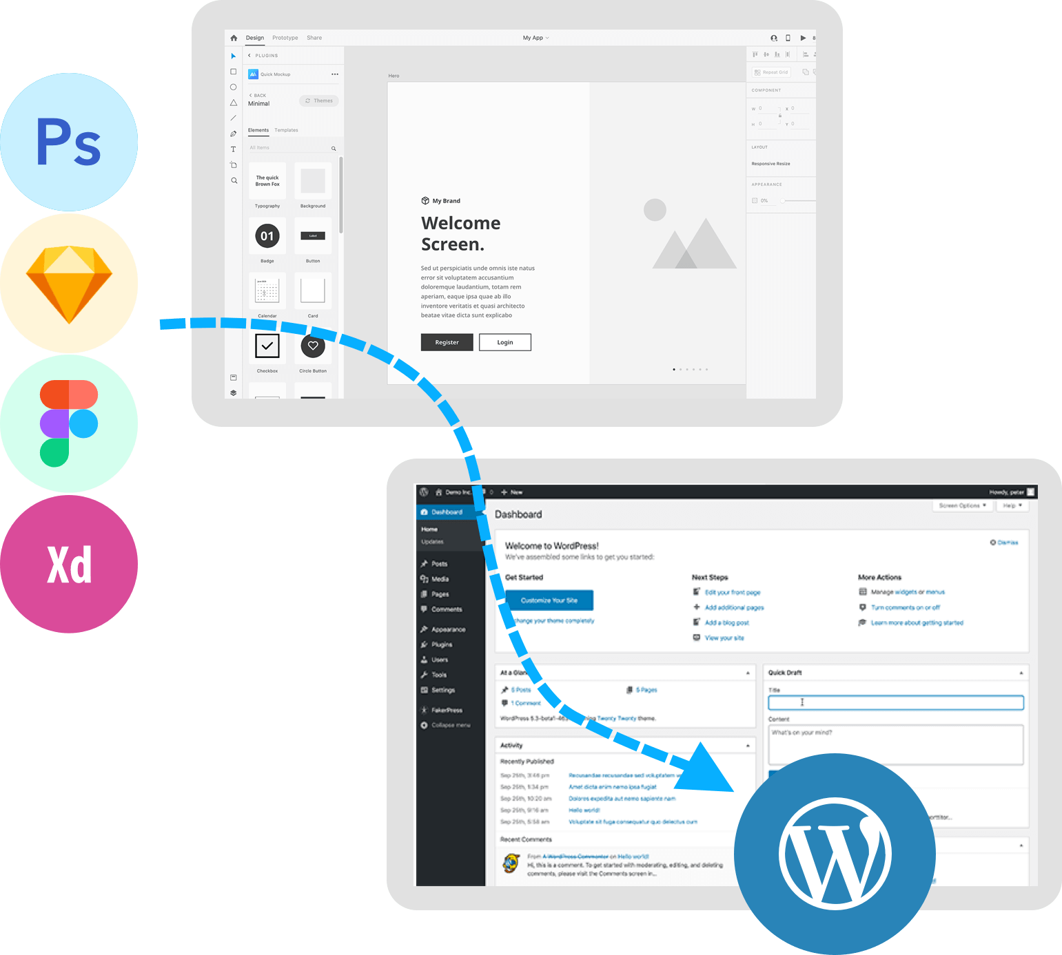 design to wordpress